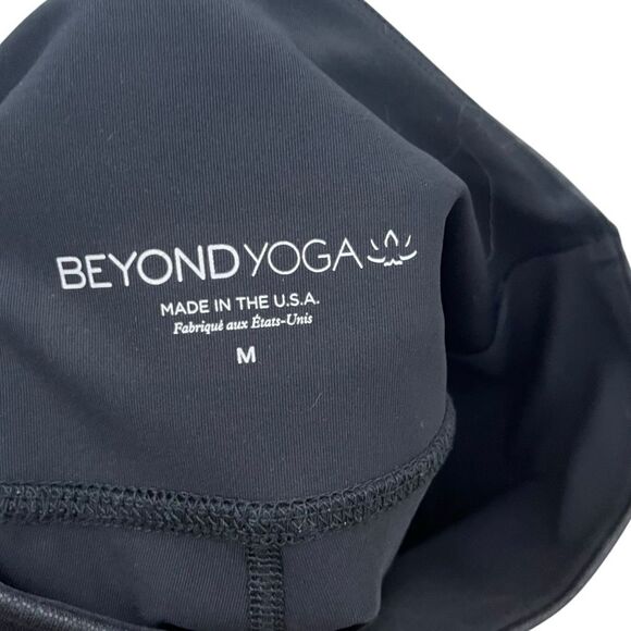 Beyond Yoga Sportgloss High Waisted Midi Leggings Women’s Size Medium Black - Picture 9 of 9